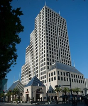 The Bank of America Center in downtown Orlando