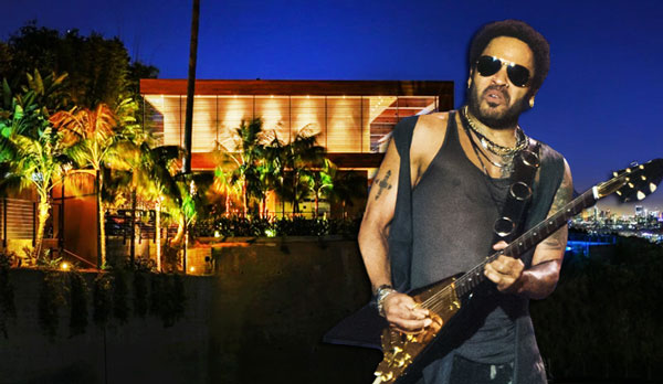 Lenny Kravitz and 1894 North Stanley Avenue in Los Angeles (Credit: Wikimedia Commons, Hilton &amp; Hyland)
