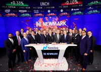 Newmark becomes a public companyon the Nasdaq stock exchange (Credit: NASDAQ via Twitter)