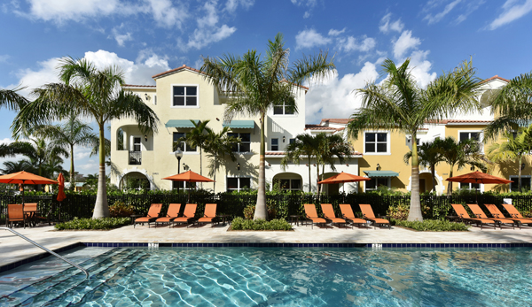 Label &amp; Co.’s 150-townhouse development Centra Falls in Pembroke Pines offers units priced between $370,000 and $500,000.