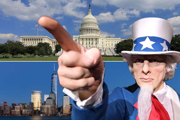 The Capitol Building, NYC and Uncle Sam