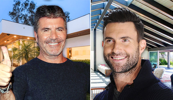 Simon Cowell and Adam Levine (Credit: Getty Images)