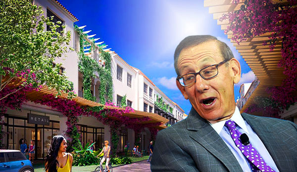 Stephen Ross, rendering of CityPlace West Palm Beach (Credit: Getty Images, Related Cos.)