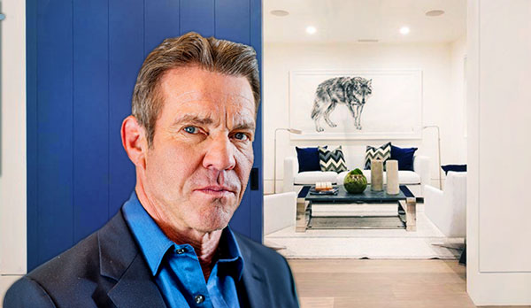 Dennis Quaid and his Brentwood Canyon home (Credit: White Picket Fence, Getty Images)