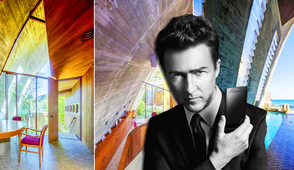Edward Norton's home The “Steven’s House” by John Lautner (Credit: The MLS, Wikimedia Commons)