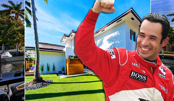 Hélio Castroneves and 325 Seven Isles Drive (Credit: Wikipedia, One Sotheby's International Realty)