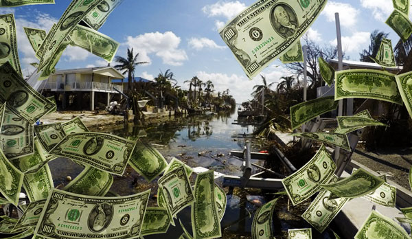 Hurricane damage in Florida Keys (Credit: Florida Keys National Marine Sanctuary, Max Pixel)