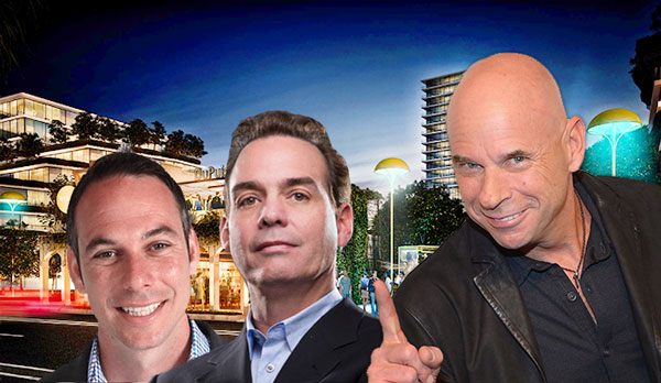 Rendering of Magic City with Tony Cho, Bob Zangrillo and Guy Laliberte (Credit: Getty Images)