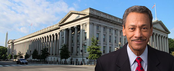 U.S. Treasury building and Mel Watt
