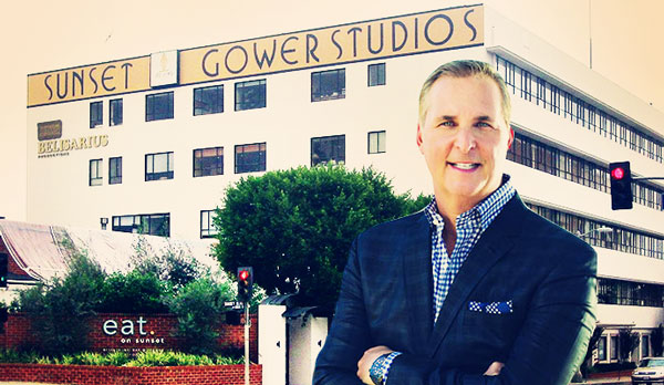 Hudson Pacific CEO Victor Coleman and Sunset Gower Studio (Credit: Wikipedia)