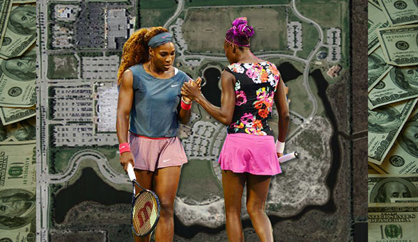 Miramar Regional Park, Serena &amp; Venus Williams (Credit: Craven Thompson, Wikimedia Commons)