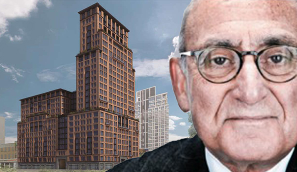 Robert A.M. Stern and a rendering of 522 West 22nd Street