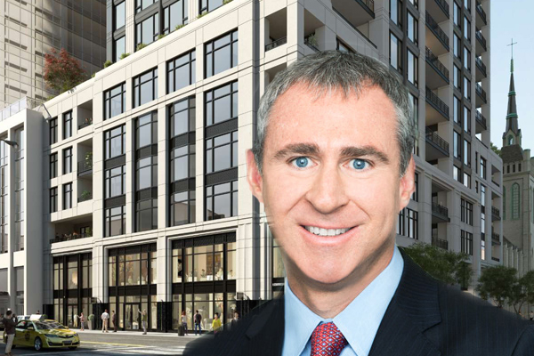Ken Griffin and a rendering of No9 Walton (Credit: JDL Development)