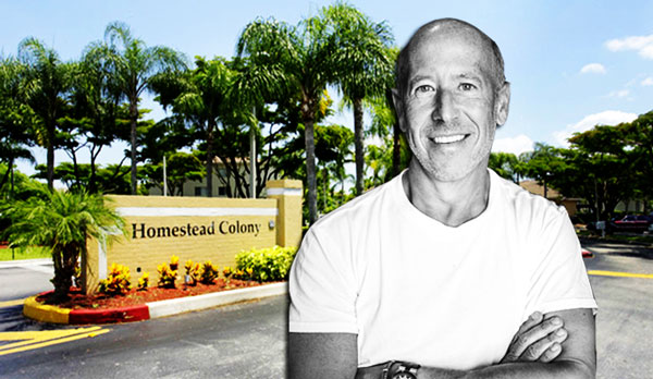Homestead Colony Apartments and Starwood's Barry Sternlicht (Credit: Apartments.com and Wikipedia)