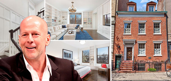 Bruce Willis with 271 Central Park West and 131 Charles Street