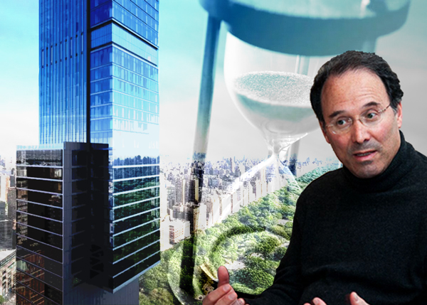 Gary Barnett and a rendering of Central Park Tower