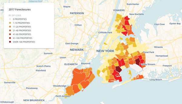 2017 foreclosures (Click here to see interactive map)