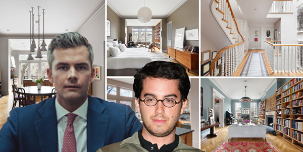 From left: Ryan Serhant, Jonathan Safran-Foer, and 374 Pacific Street (Credit: Instagram and Compass)