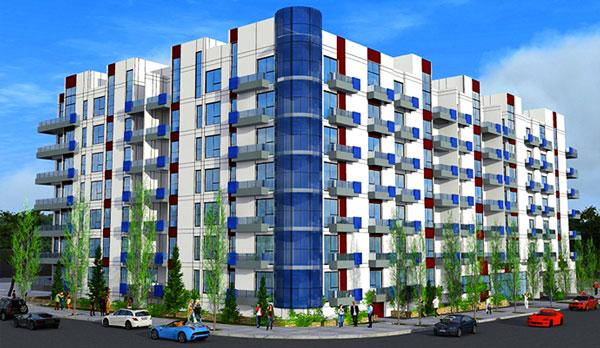 Rendering of the 89-unit building