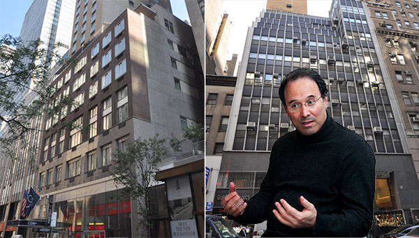 From left: 30 West 48th Street and 25 West 47th Street (credit: PropertyShark) inset: Gary Barnett