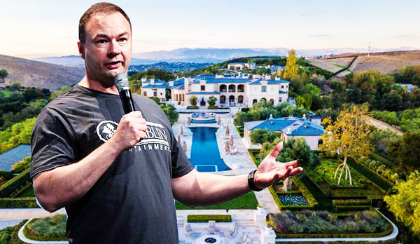 Thomas Tull and his 33-acre compound(Credit: RedFin, Wikimedia Commons)