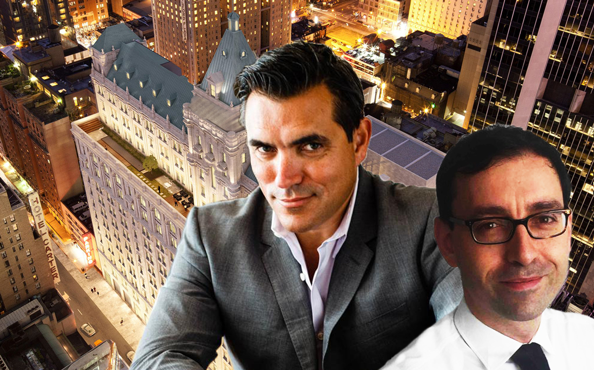 229 West 43rd Street, Todd English and Laurent Morali (Credit: Neoscape, ChefToddEnglish.com and LinkedIn)