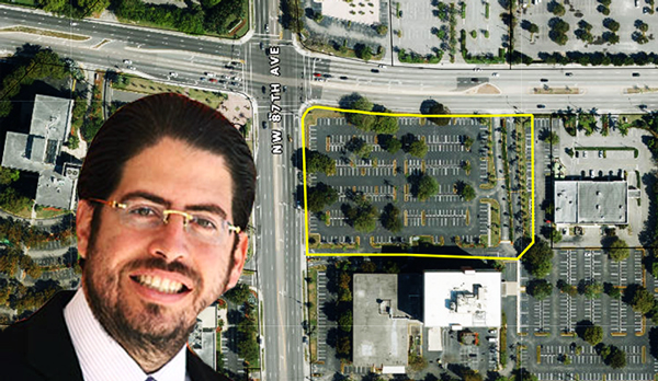 Doral Square site and Terra's David Martin (Credit: Terra and Miami-Dade County's Property Appraiser)