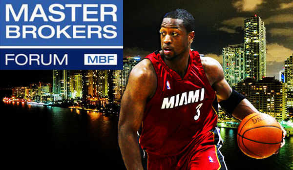 Dwyane Wade and the Miami skyline (Credit: Wikimedia Commons)