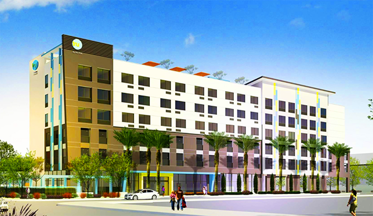 Rendering of the Hilton Tru Hotel (Credit: City of Inglewood)