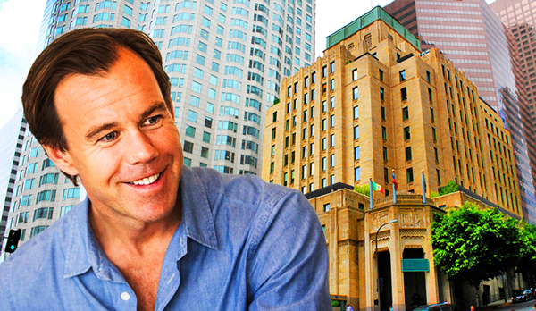 H&amp;M CEO Karl-Johan Persson with the Cal Edison building (Credit: H&amp;M Group, The Cal Edison)