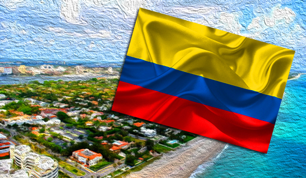 South Florida with Colombian flag (Credit: Wikimedia Commons, Pixabay)