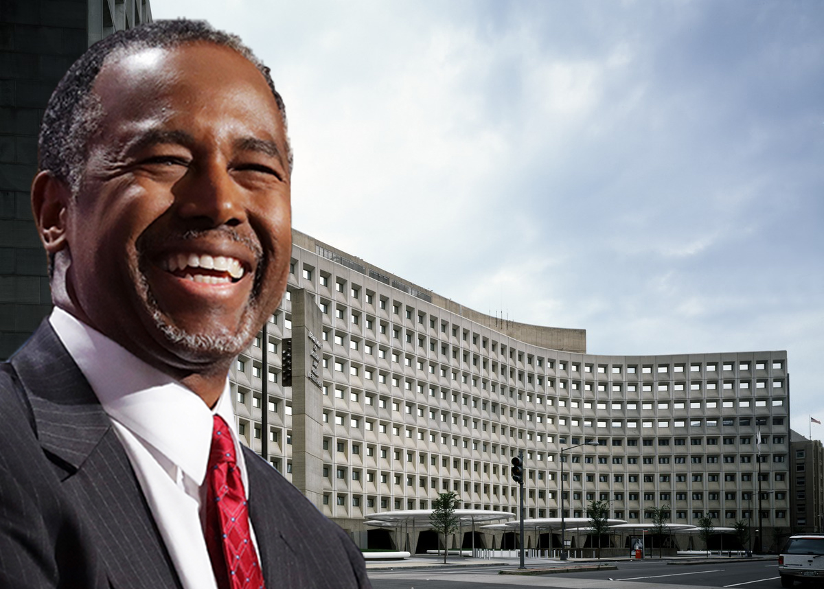 The HUD Headquarters at the Robert C. Weaver Federal Building in Washington, D.C. and Ben Carson