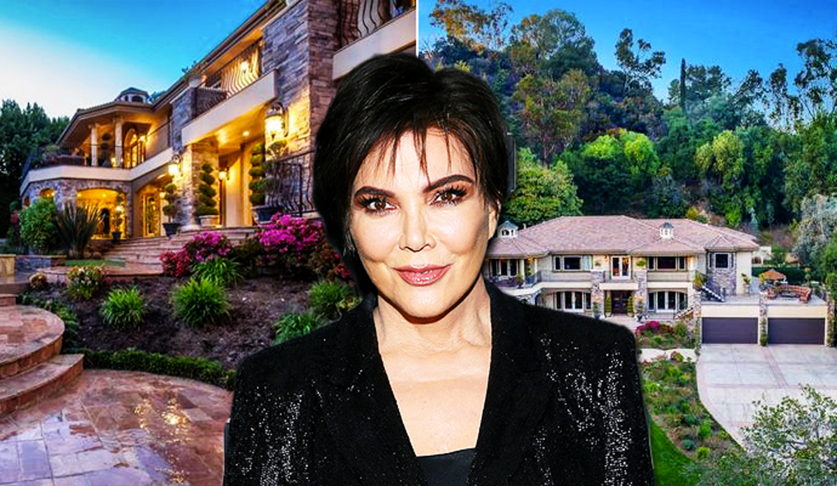 Kris Jenner and 11947 Iredell Street (Credit: Redfin, Getty Images)