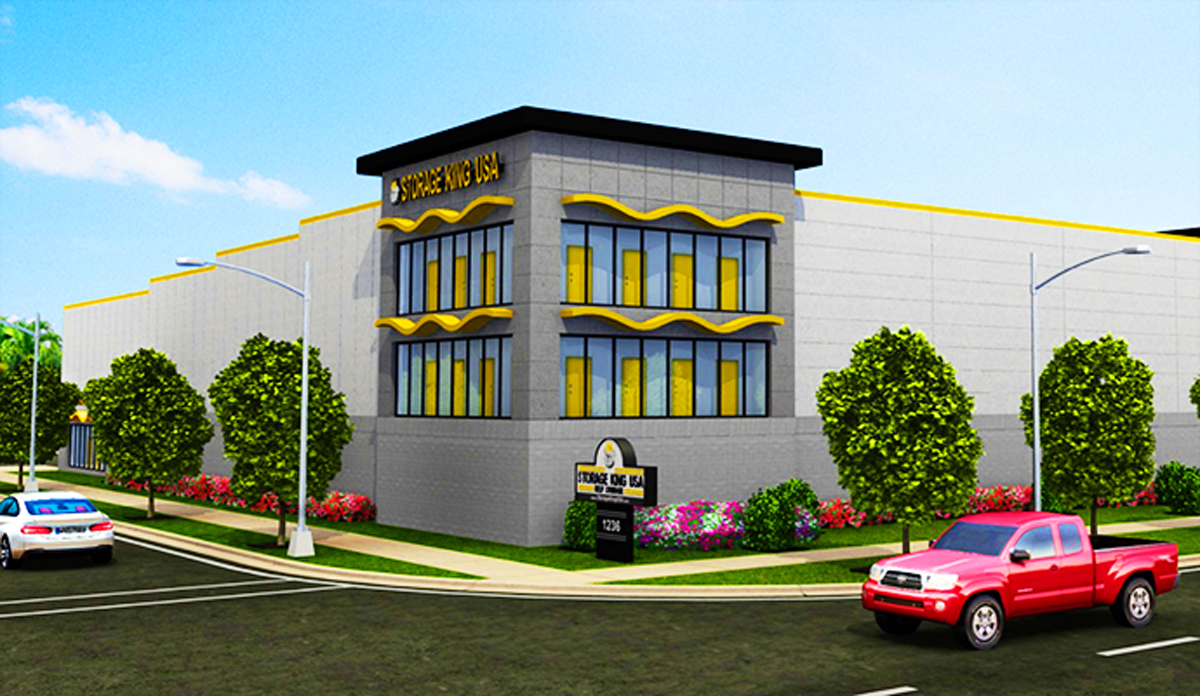 Rendering of self-storage facility (Credit: Andover Properties)