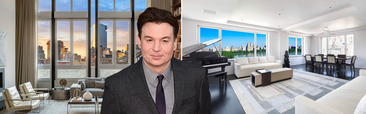 72 Mercer Street, Mike Myers and 1049 Fifth Avenue (Credit: Compass, Getty Images and Sotheby's)