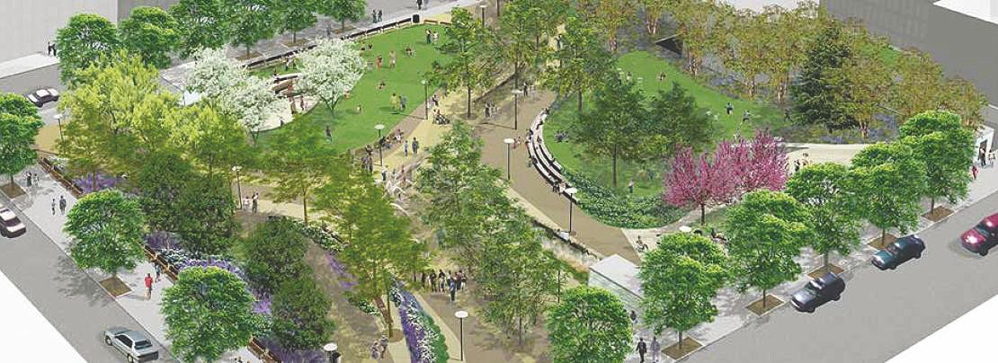 Rendering of Willoughby Square Park