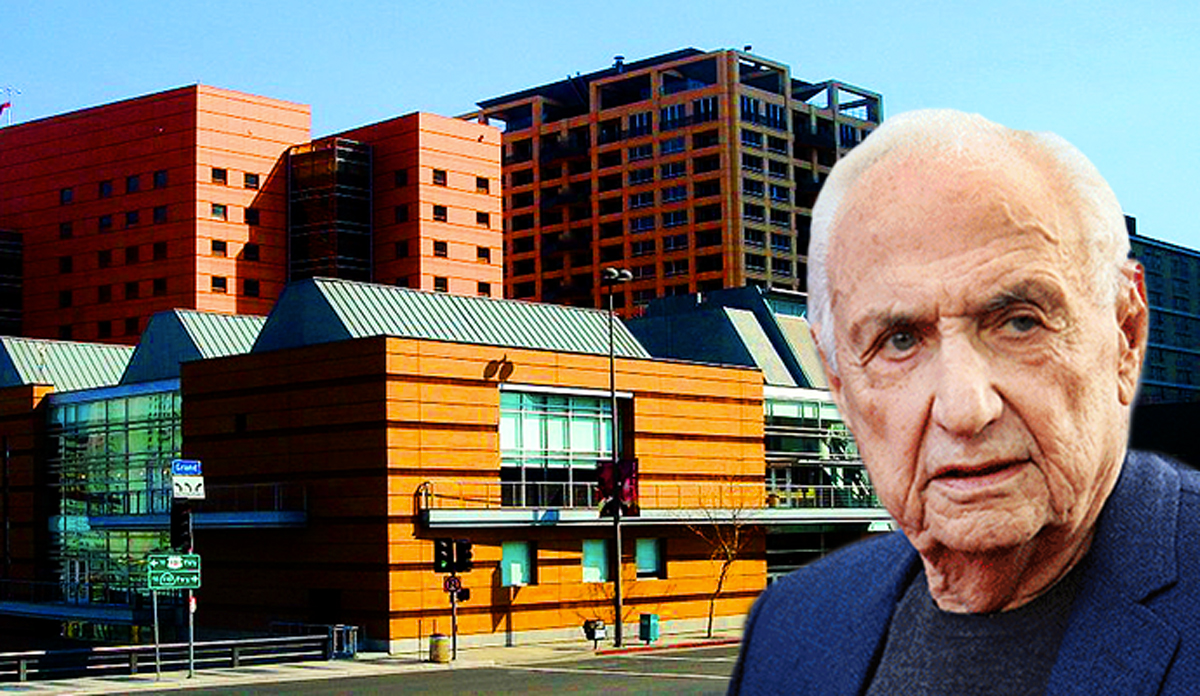 Frank Gehry, with Colburn School (Credit: Getty Images, Wikimedia Commons)