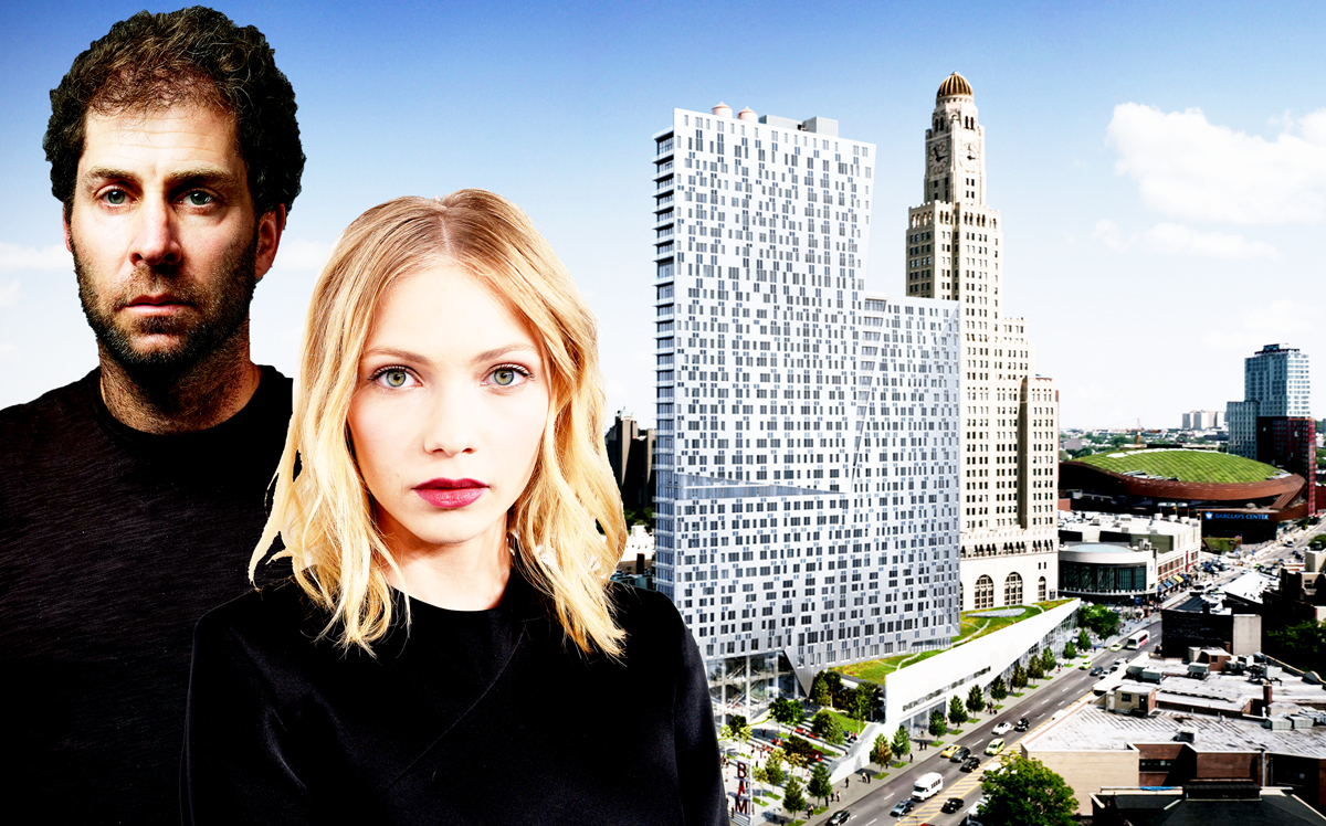 Jed Walentas, Tavi Gevinson and 300 Ashland (Credit: Michael McWeeney and Getty Images )