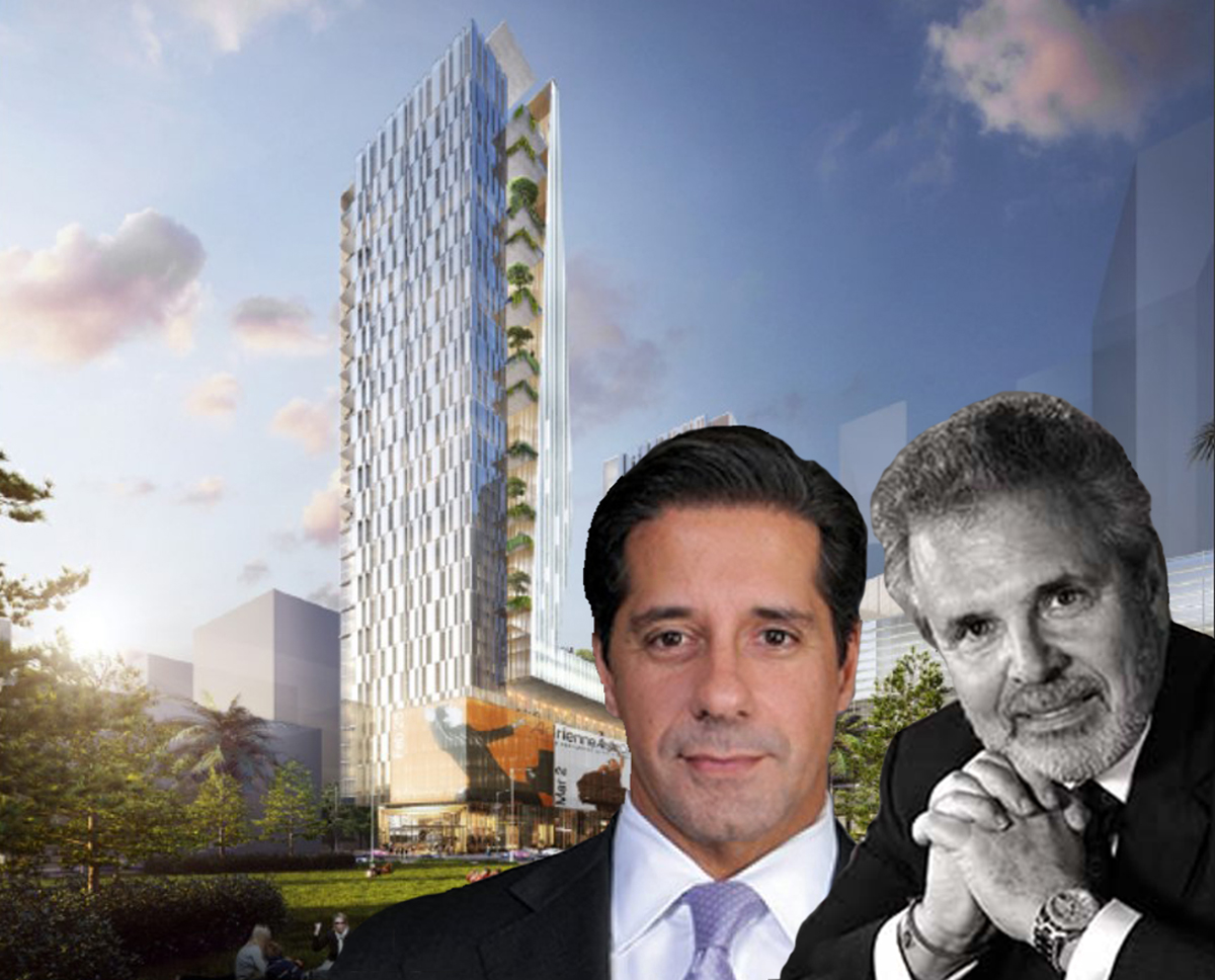 Rendering of the development, Alberto Carvalho and Russell Galbut (Click to enlarge)