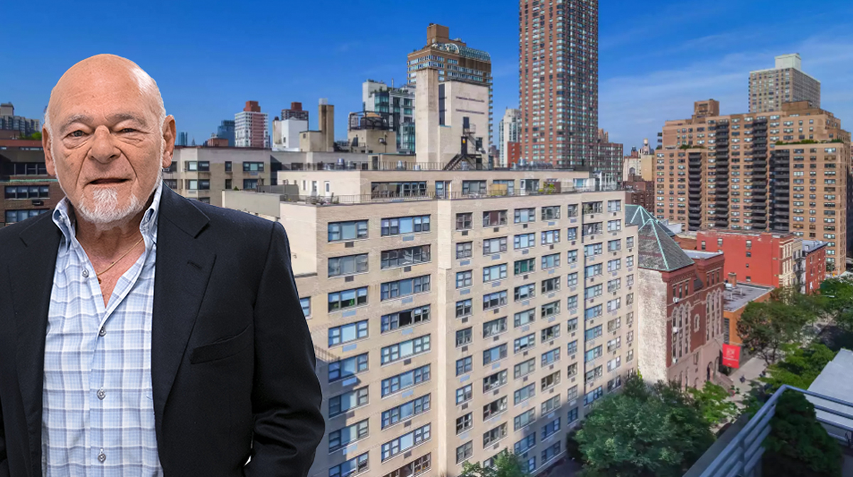 Sam Zell and 420 East 80th Street (Credit: Getty Images and Equity Residential)