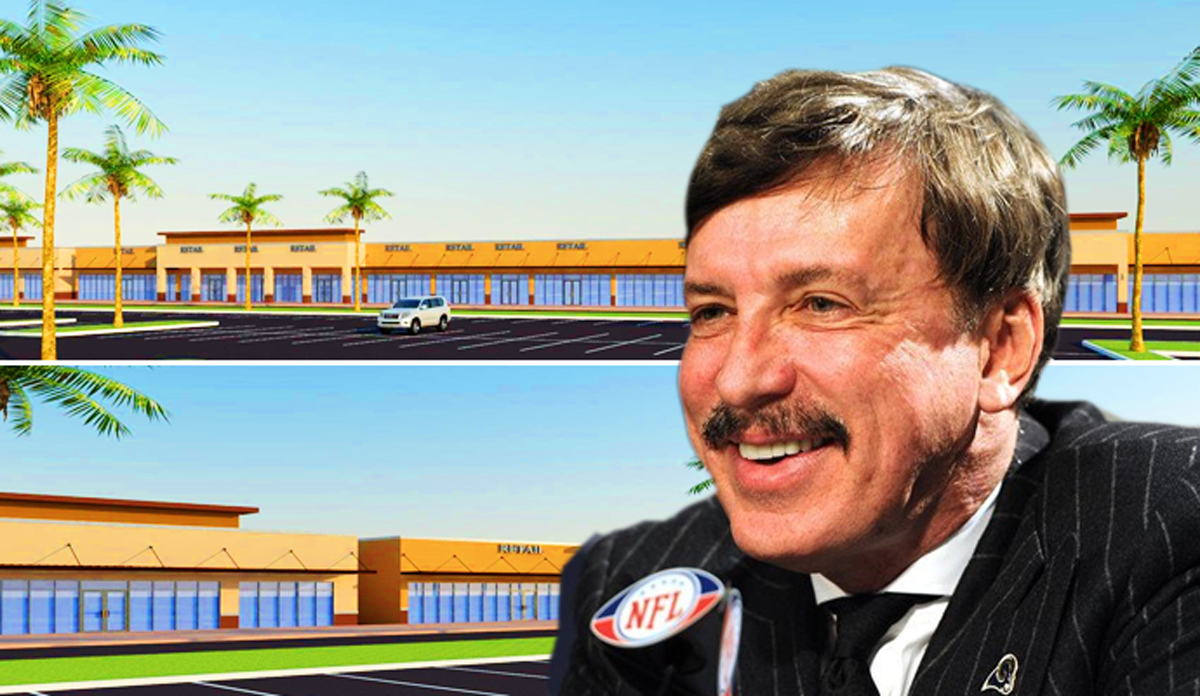 Arena Shoppes Phase II renderings and Stanley Kroenke (Credit: Arena Shoppes, Twitter)