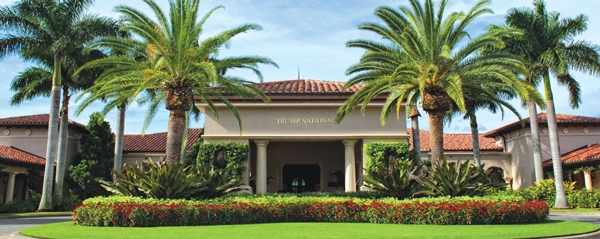 Trump International Realty opened offices on two Trump-owned golf courses, in Jupiter (pictured) and in Doral, in 2012.