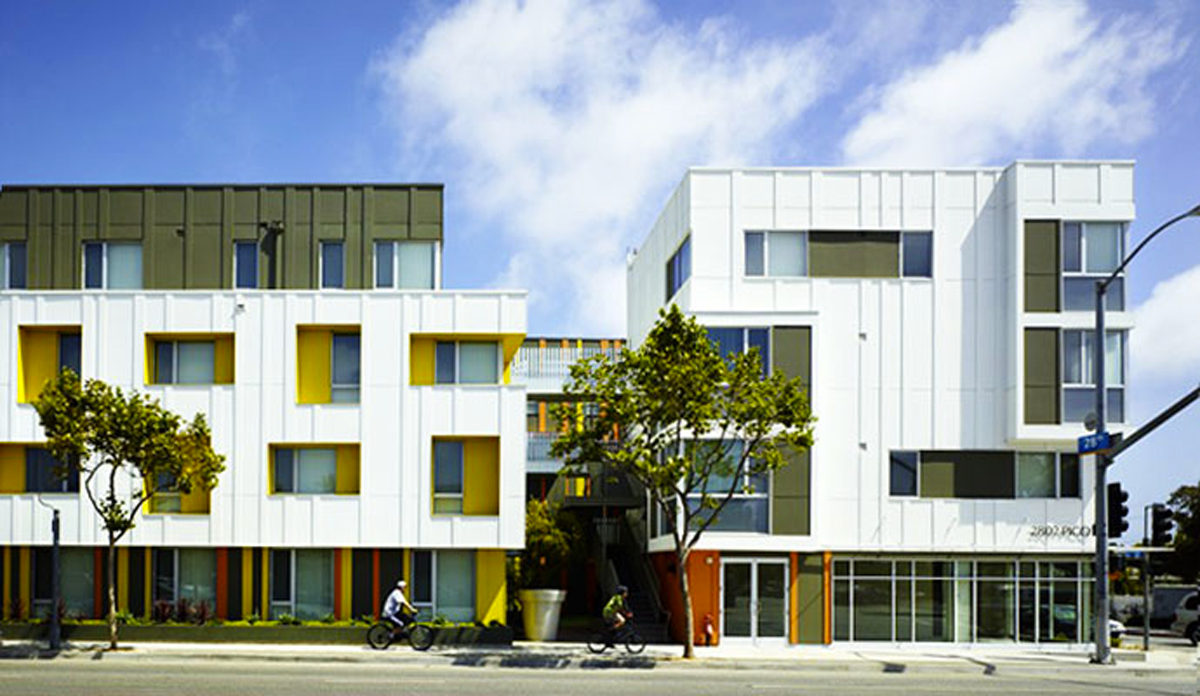 Affordable housing complex (Credit: Moore Ruble Yudell)