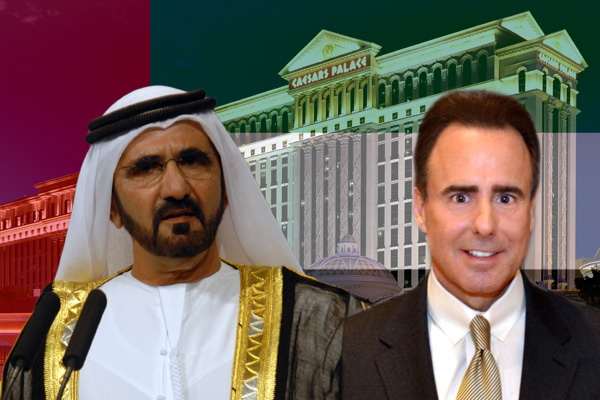 From left: Sheikh Mohammed bin Rashid Al Maktoum, Mark Frissora. (Credit from left: World Economic Forum, Bernard Spragg, Caesars Entertainment)