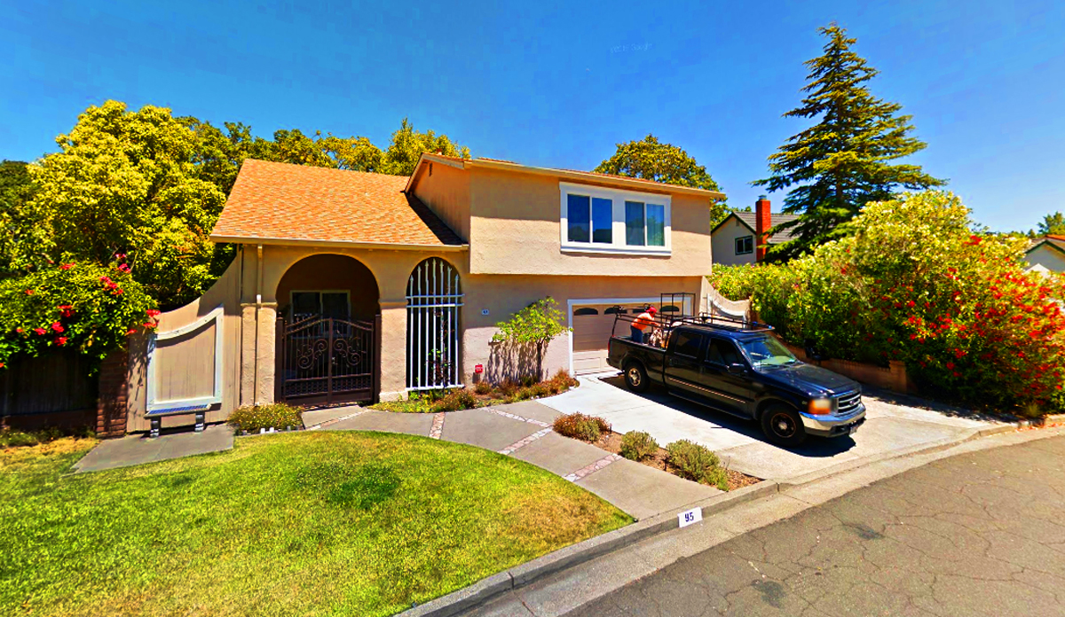 The home on Blanca Drive in Novato, California