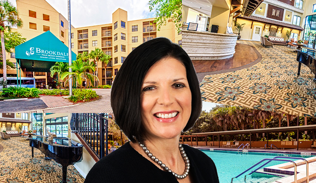 Brookdale Palm Beach Gardens and Brookdale’s Cindy Baier (Credit: Brookdale Palm Beach Gardens)