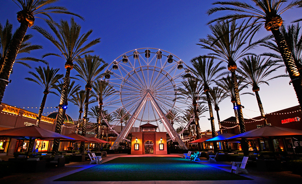 The Giant Wheel at Irvine Spectrum Center.