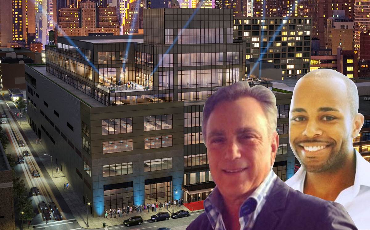 Jack Guttman, Alex Holiday and a rendering of 660 12th Avenue (Credit: Twitter and LinkedIn)