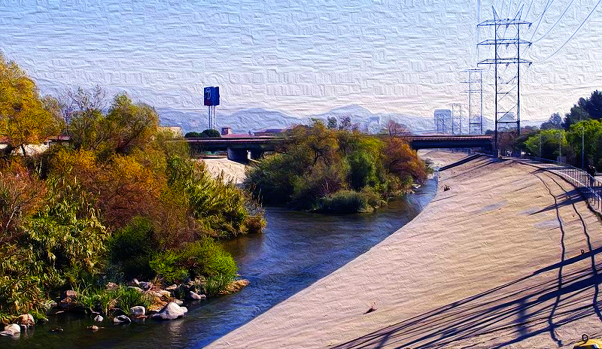 The Los Angeles River (Credit: Wikimedia Commons)