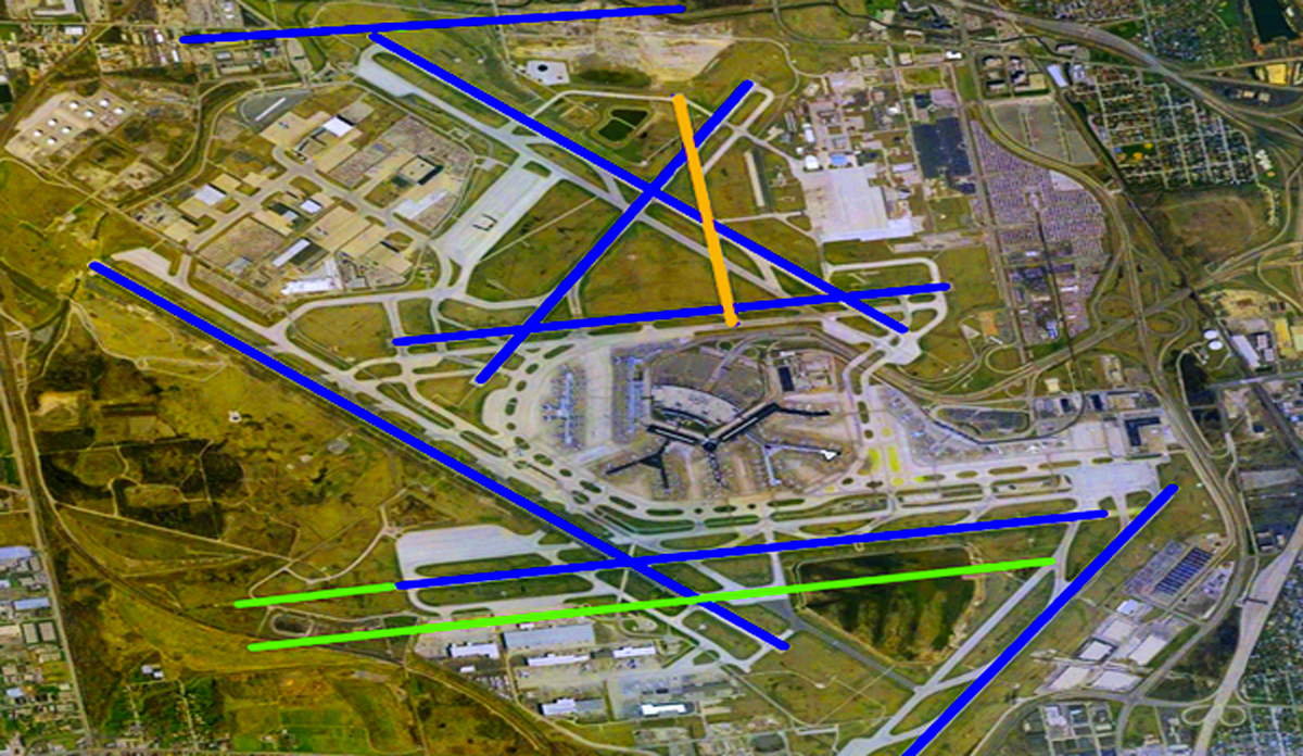 O'Hare International Airport modernization program - phase 2 runway configuration (Credit: Wikimedia Commons)